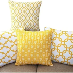 4Pcs Solid Color Throw Pillow Covers 45x45cm