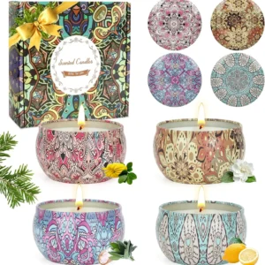 4 Pack Aromatherapy Scented Candles